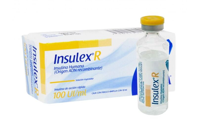 INSULEX R INYECCIÓN 10 PIEZAS FRASCO INSULEX R INYECCIÓN 10 PIEZAS FRASCO