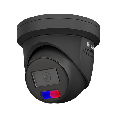 HiLook 4K Black All-in-One Turret IP Camera, 2.8mm, Mics & Speaker