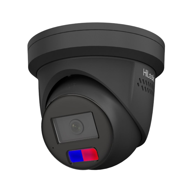 HiLook 4K Black All-in-One Turret IP Camera, 2.8mm, Mics & Speaker HiLook 4K Black All-in-One Turret IP Camera, 2.8mm, Mics & Speaker