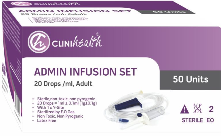 IV Admin Set CliniHealth Box 50's IV Admin Set CliniHealth Box 50's