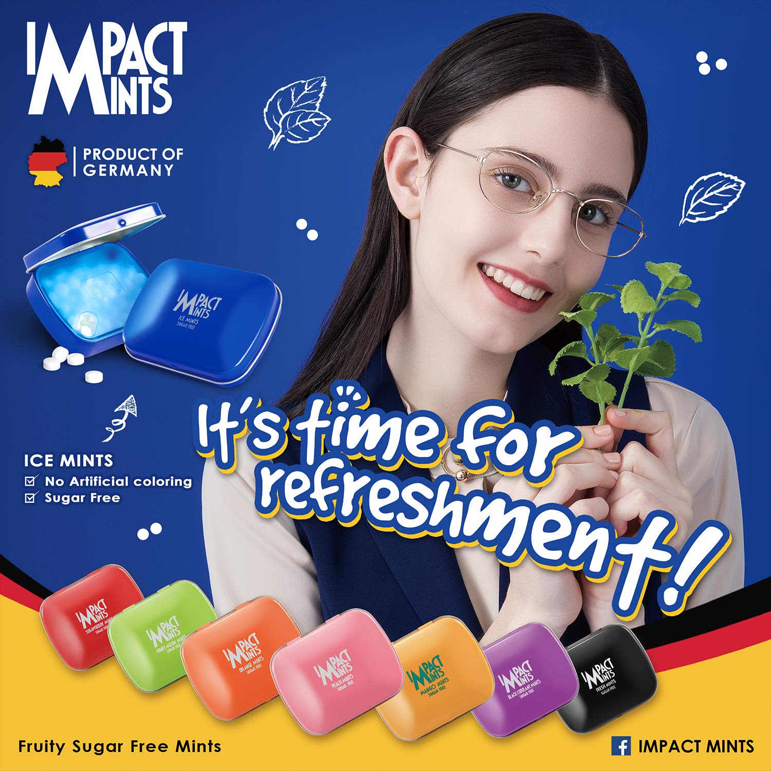 Impact Sugarfree Mints-14g