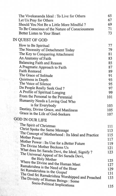 In Search of Spiritual Values In Search of Spiritual Values