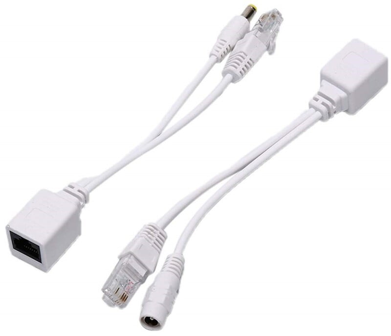 INYECTOR POE SPLITTER CON CONECTOR RJ45 Y ENTRADA DC COLOR BLANCO INYECTOR POE SPLITTER CON CONECTOR RJ45 Y ENTRADA DC COLOR BLANCO