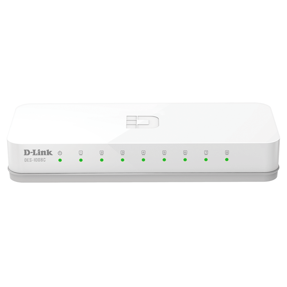 D-Link DES-1008C 8-Port 10/100 Mbps Unmanaged Switch � Compact Networking