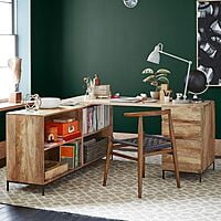 Oliver L Shaped Study Desk