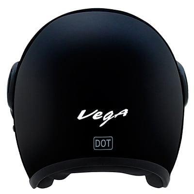 VEGA JET W/VISOR BLACK C/V (L)