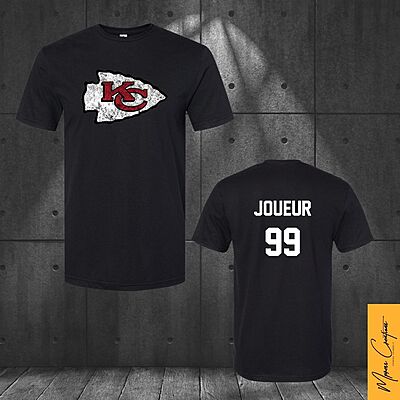 T-Shirt Noir - KC Chiefs T-Shirt Noir - KC Chiefs