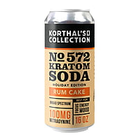No. 572 Kratom Soda - Rum Cake | Case of 24 Cans No. 572 Kratom Soda - Rum Cake | Case of 24 Cans