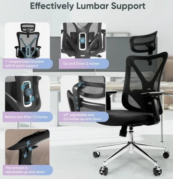 DELI KF230 EXE.H/BACK ERGONOMIC MESH CHAIR DELI KF230 EXE.H/BACK ERGONOMIC MESH CHAIR