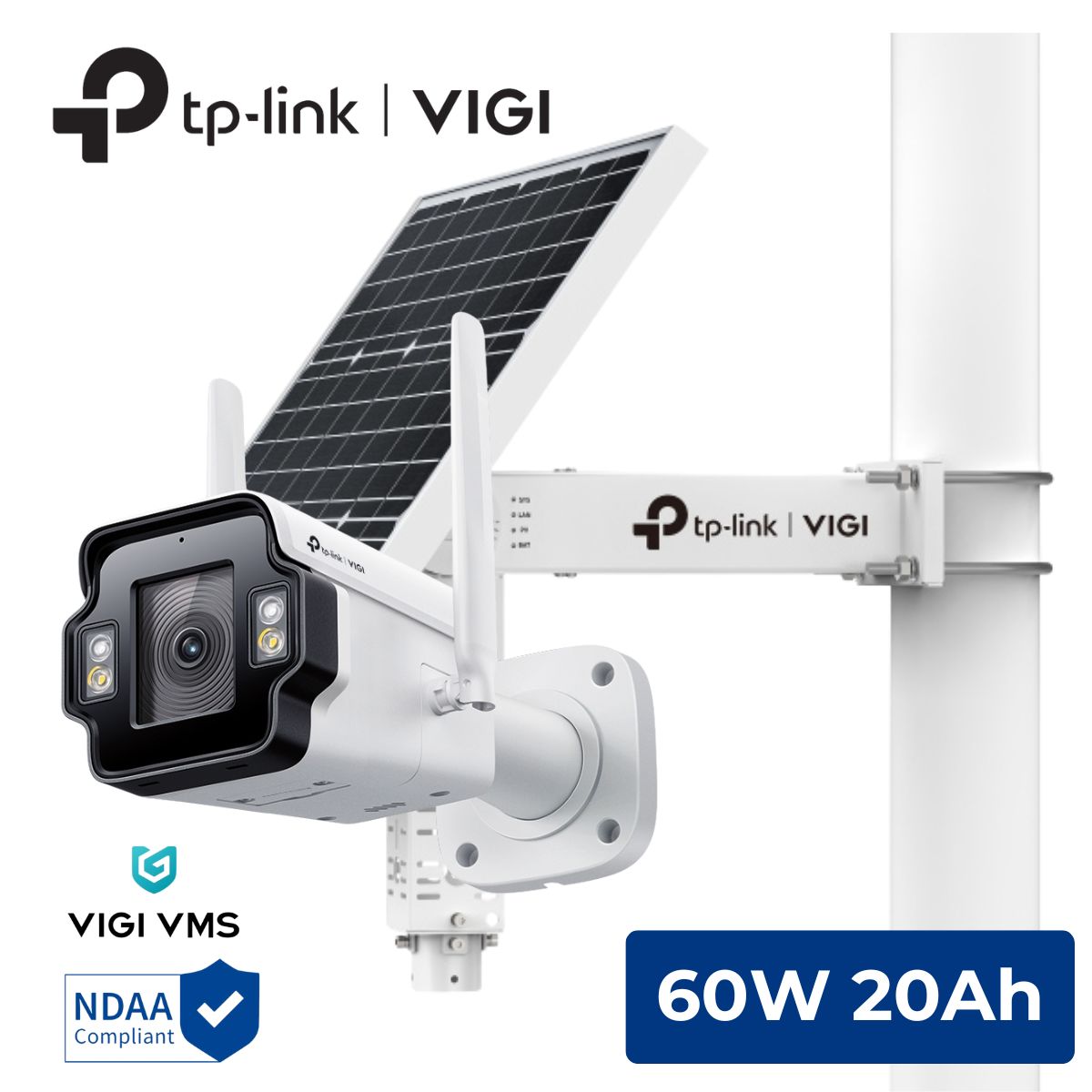 VIGI 4G Bullet Camera Solar Kit, 60W-20AH VIGI 4G Bullet Camera Solar Kit, 60W-20AH