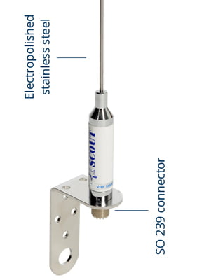 3 dB VHF Antenna 3.3 ft length flexible HTC:8529.10.91.00 PF AN NVHF00012