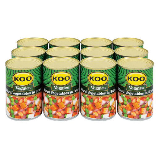 KOO MIXED VEGETABLES 12X410G