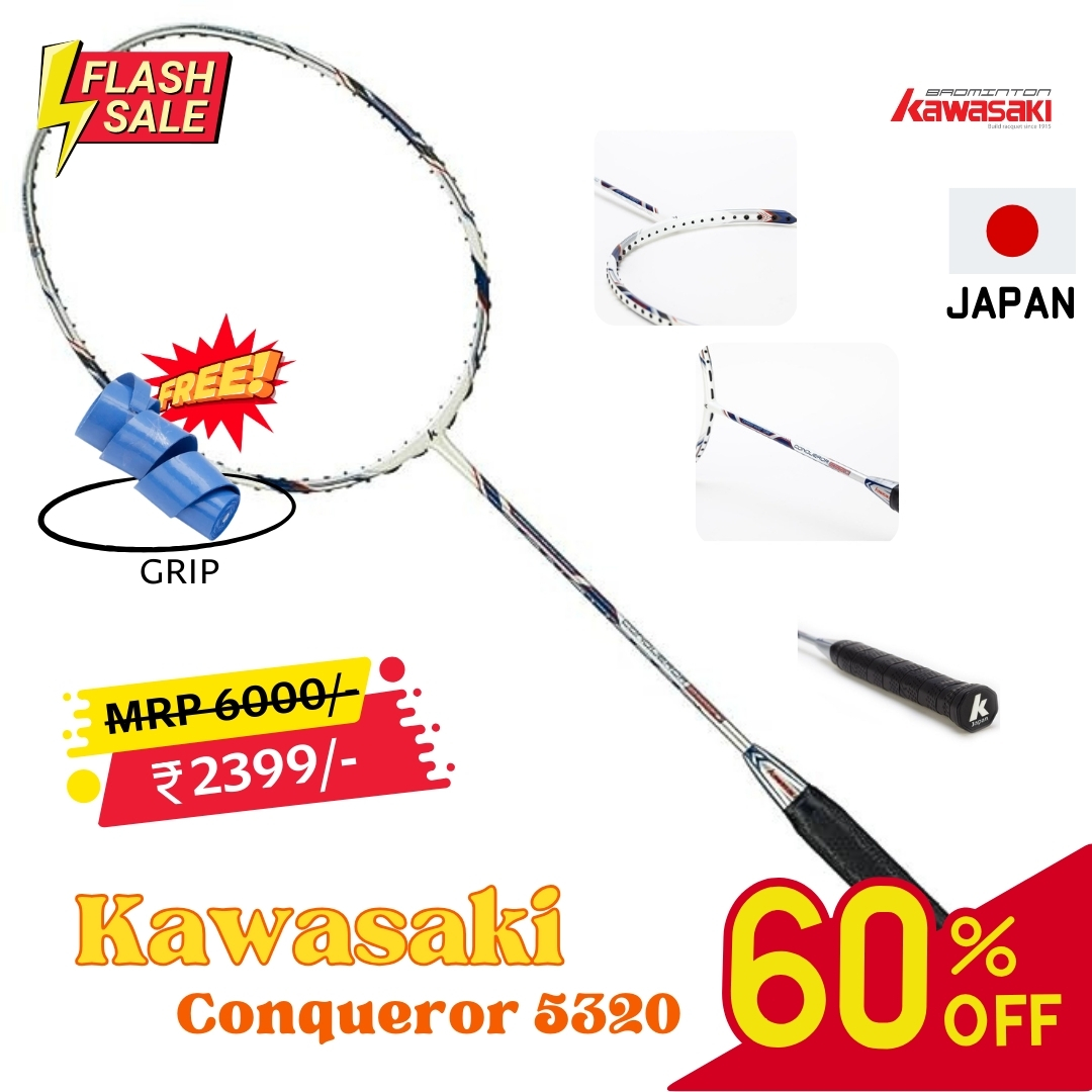 Kawasaki Conqueror-5320 RED Badminton Racquet