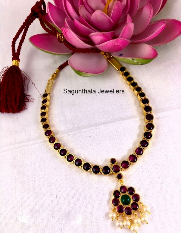 kempu necklace kempu necklace