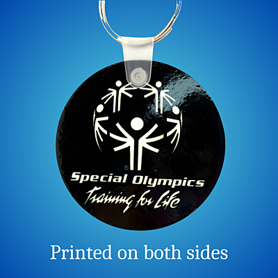 2" Round Key Ring – Tyler Rose Special Olympics Basketball Fundraiser back 2" Round Key Ring – Tyler Rose Special Olympics Basketball Fundraiser back