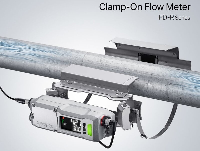 Keyence Clamp-On Liquid Flow Meter FD-R Series