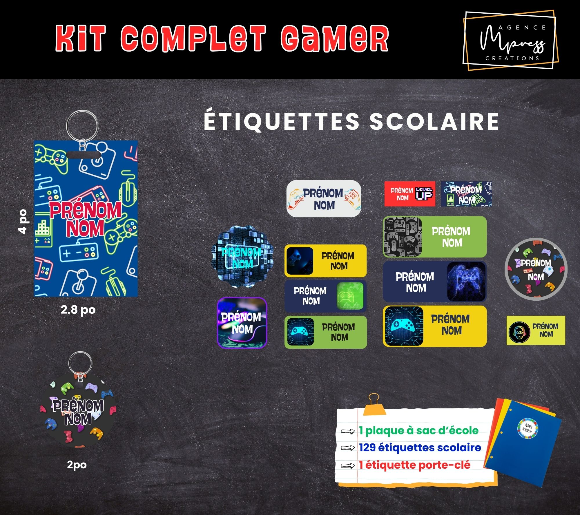 Étiquettes thématique Gamer
