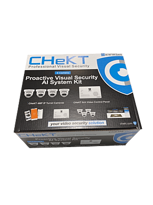 CHeKT Visual Security System 4 Camera Kit (4MP)