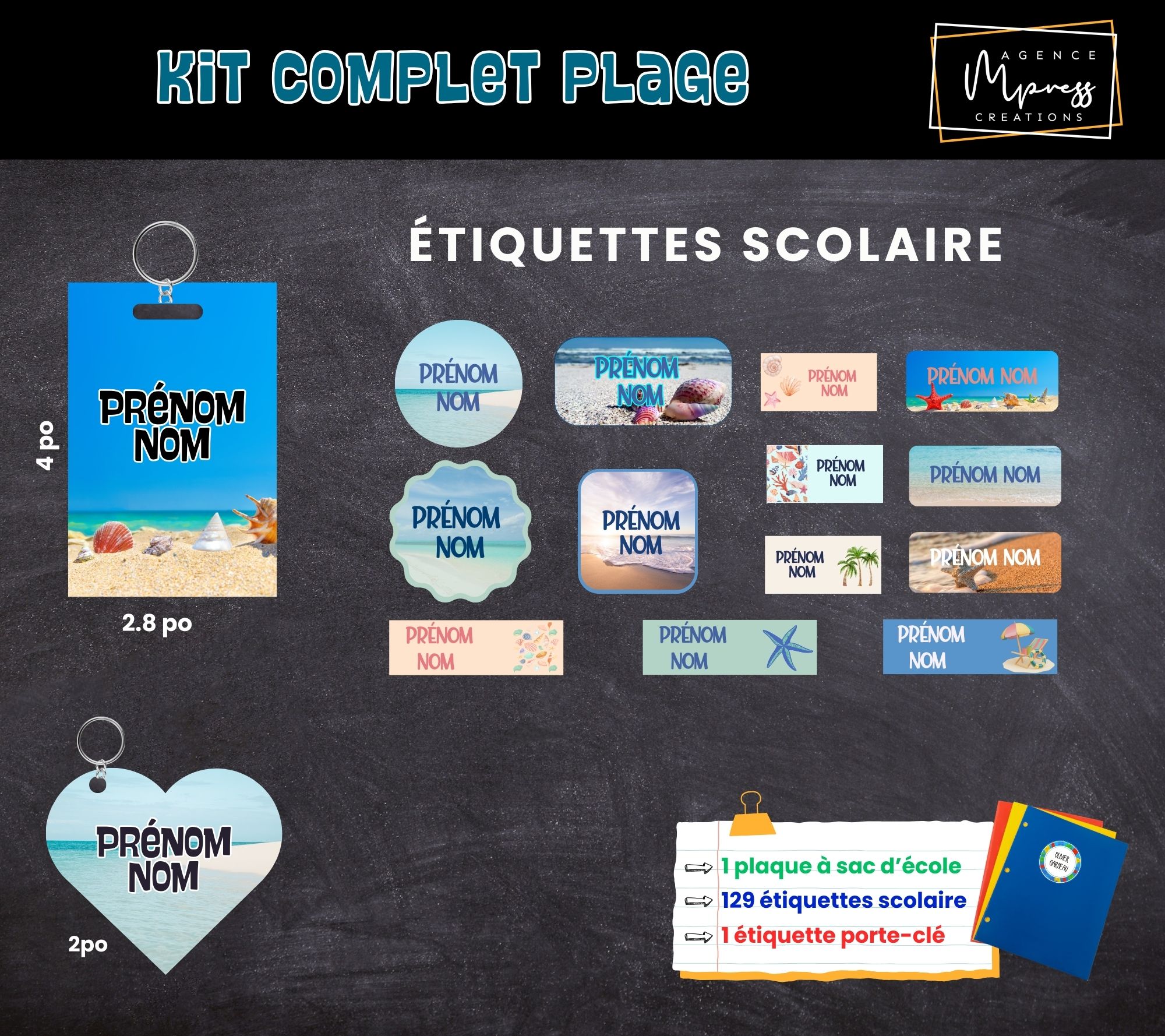 Étiquettes thématique Plage