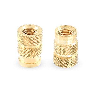Knurled Brass Insert Nut (Pack of 10)