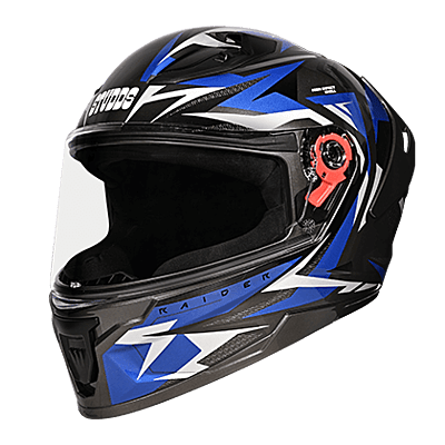 STUDDS RAIDER SUPER WITH SPOILER D1 GREY N1 BLUE C/V (L)