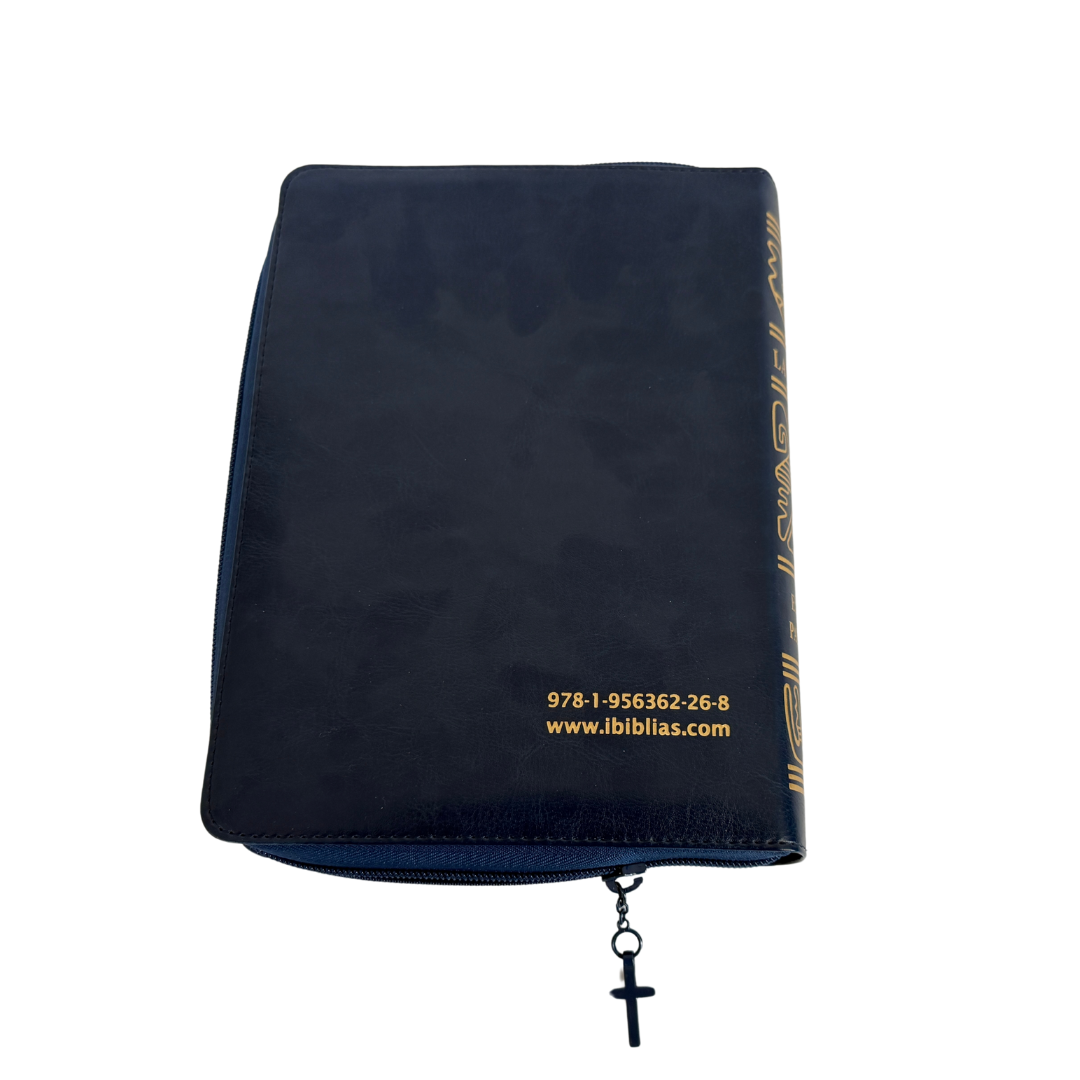 La Biblia Latinoamérica de Lujo Azul, Letra Grande, Imitación piel, Cierre e Índice. La Biblia Latinoamérica de Lujo Azul, Letra Grande, Imitación piel, Cierre e Índice.