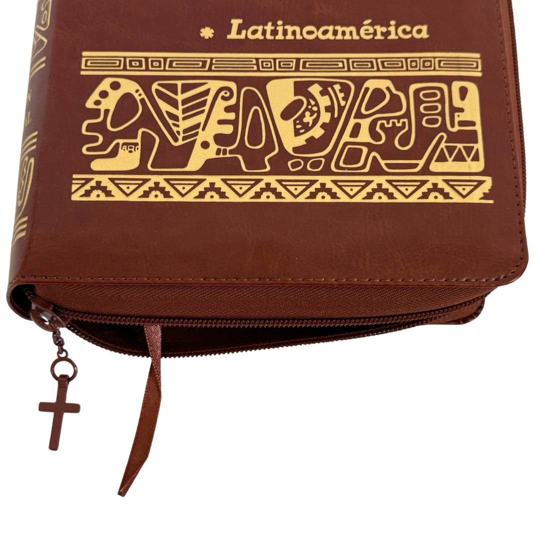 La Biblia Latinoamérica de Lujo Marrón, Letra Grande, Imitación piel, Cierre e Índice La Biblia Latinoamérica de Lujo Marrón, Letra Grande, Imitación piel, Cierre e Índice