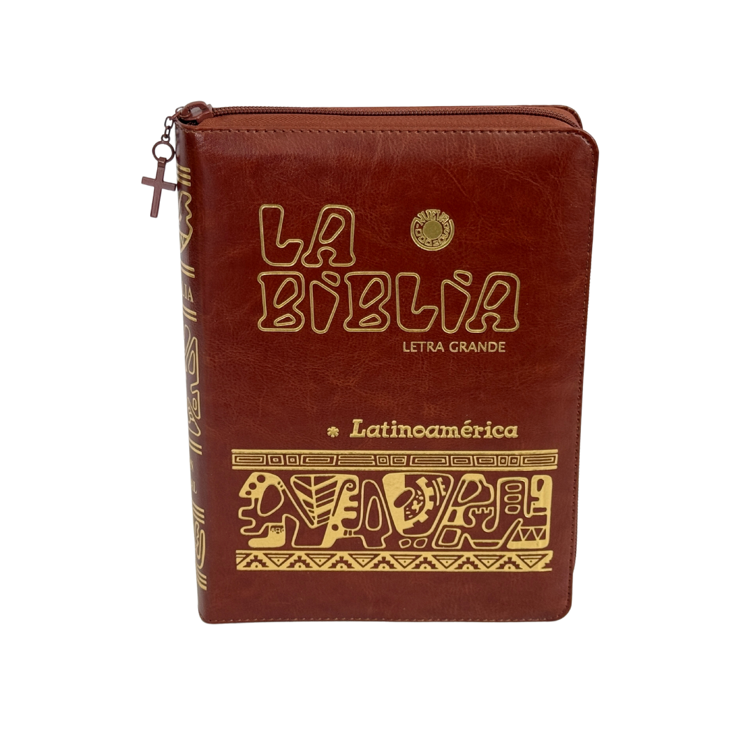 La Biblia Latinoamérica de Lujo Marrón, Letra Grande, Imitación piel, Cierre e Índice La Biblia Latinoamérica de Lujo Marrón, Letra Grande, Imitación piel, Cierre e Índice