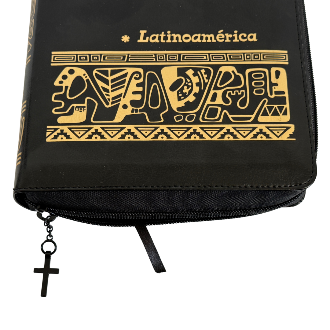 La Biblia Latinoamérica de Lujo Negra, Letra Grande, Imitación piel, Cierre e Índice La Biblia Latinoamérica de Lujo Negra, Letra Grande, Imitación piel, Cierre e Índice