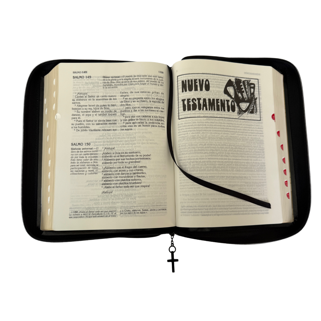 La Biblia Latinoamérica de Lujo Negra, Letra Grande, Imitación piel, Cierre e Índice La Biblia Latinoamérica de Lujo Negra, Letra Grande, Imitación piel, Cierre e Índice