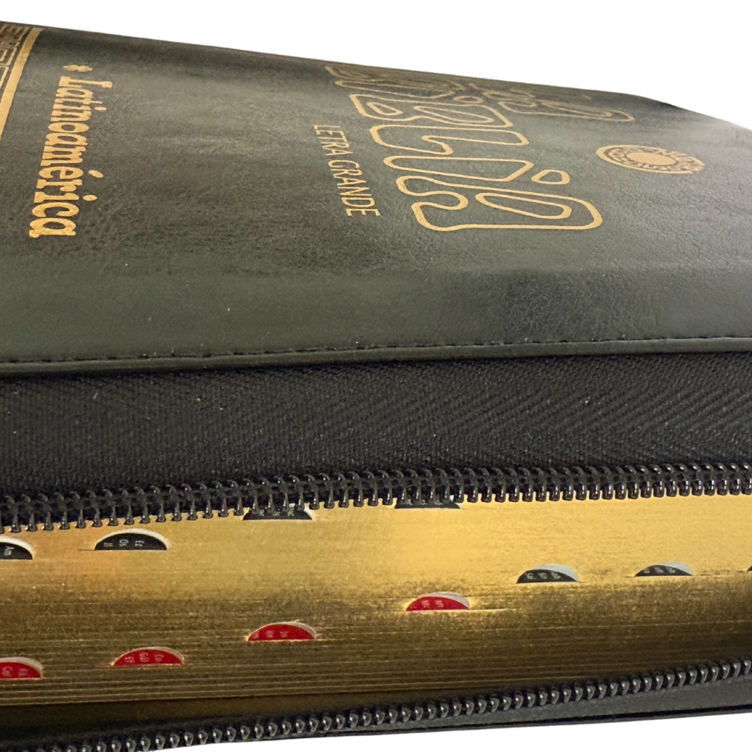 La Biblia Latinoamérica de Lujo Negra, Letra Grande, Imitación piel, Cierre e Índice La Biblia Latinoamérica de Lujo Negra, Letra Grande, Imitación piel, Cierre e Índice