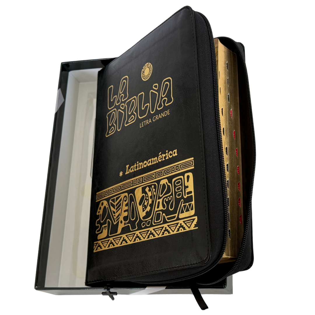 La Biblia Latinoamérica de Lujo Negra, Letra Grande, Imitación piel, Cierre e Índice La Biblia Latinoamérica de Lujo Negra, Letra Grande, Imitación piel, Cierre e Índice