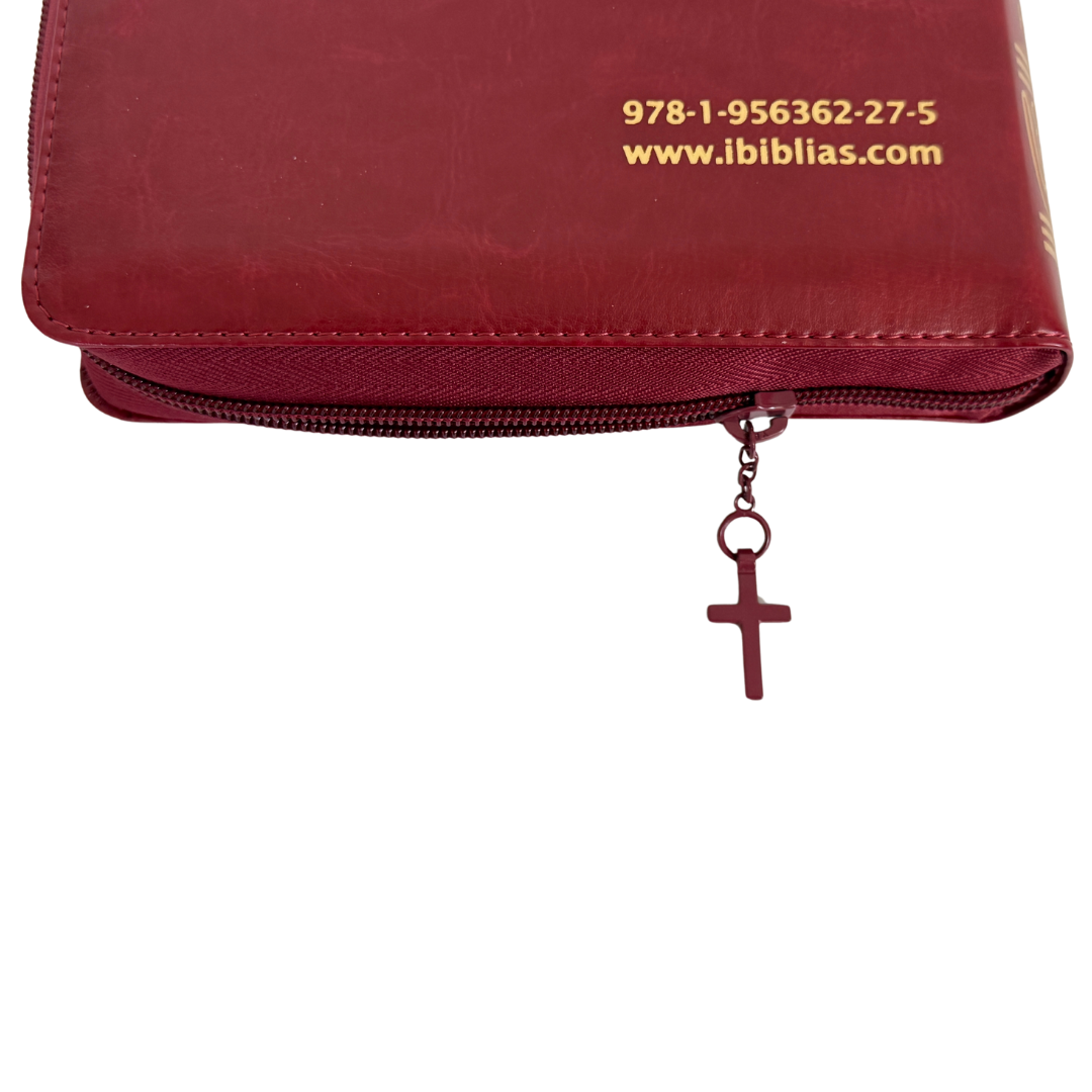 La Biblia Latinoamérica de Lujo Rojo / Letra Grande / Imitación piel / Cierre e Índice - Caja de 16 unidades La Biblia Latinoamérica de Lujo Rojo / Letra Grande / Imitación piel / Cierre e Índice - Caja de 16 unidades