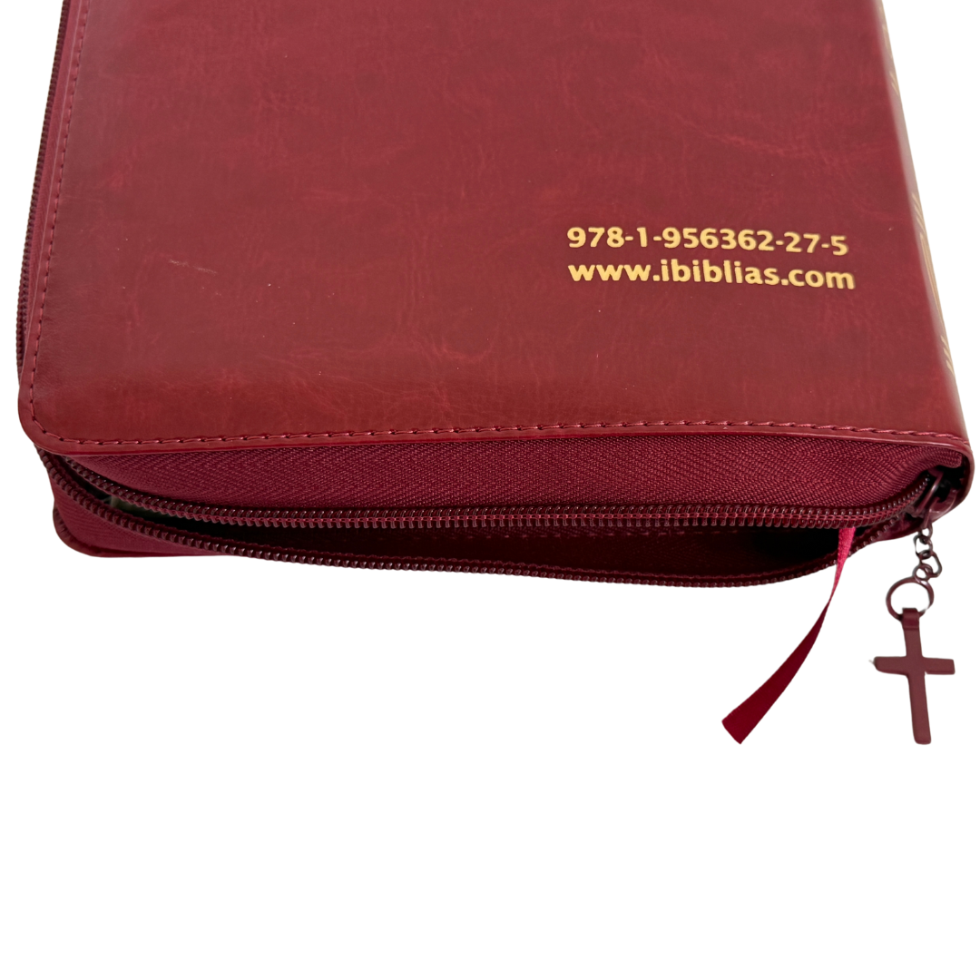 La Biblia Latinoamérica de Lujo Rojo / Letra Grande / Imitación piel / Cierre e Índice - Caja de 16 unidades La Biblia Latinoamérica de Lujo Rojo / Letra Grande / Imitación piel / Cierre e Índice - Caja de 16 unidades