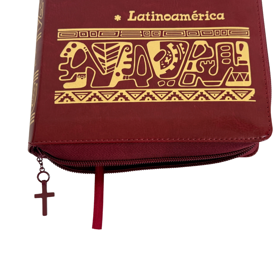 La Biblia Latinoamérica de Lujo Rojo / Letra Grande / Imitación piel / Cierre e Índice - Caja de 16 unidades La Biblia Latinoamérica de Lujo Rojo / Letra Grande / Imitación piel / Cierre e Índice - Caja de 16 unidades