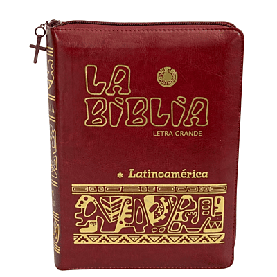 La Biblia Latinoamérica de Lujo Rojo / Letra Grande / Imitación piel / Cierre e Índice - Caja de 16 unidades La Biblia Latinoamérica de Lujo Rojo / Letra Grande / Imitación piel / Cierre e Índice - Caja de 16 unidades