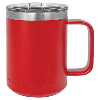 Red Polar Camel 15 oz. Coffee Mug with Slider Lid