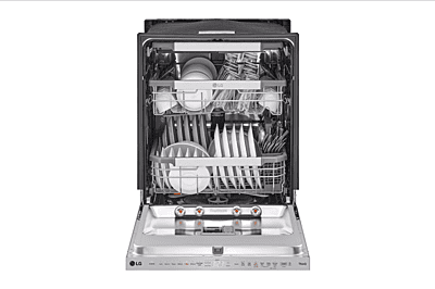 24-inch Top Control Smart Dishwasher in Smudgeproof Stainless Steel with One Hour Wash & Dynamic Heat Dry TrueSteam® Cleaning, Adjustable 3rd Rack, 42 dBA - ENERGY STAR®