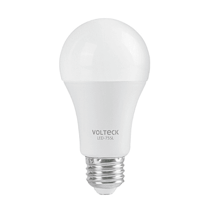 Lámpara LED tipo bulbo A19 10 W con sensor de luz, Volteck - LED-75SL / 46990