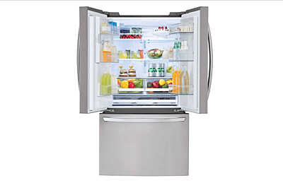 LG French Door Refrigerator, 36 inch Width, ENERGY STAR Certified, 26.2 cu. ft. Capacity, Stainless Steel colour Air Filter, Dual Ice Maker