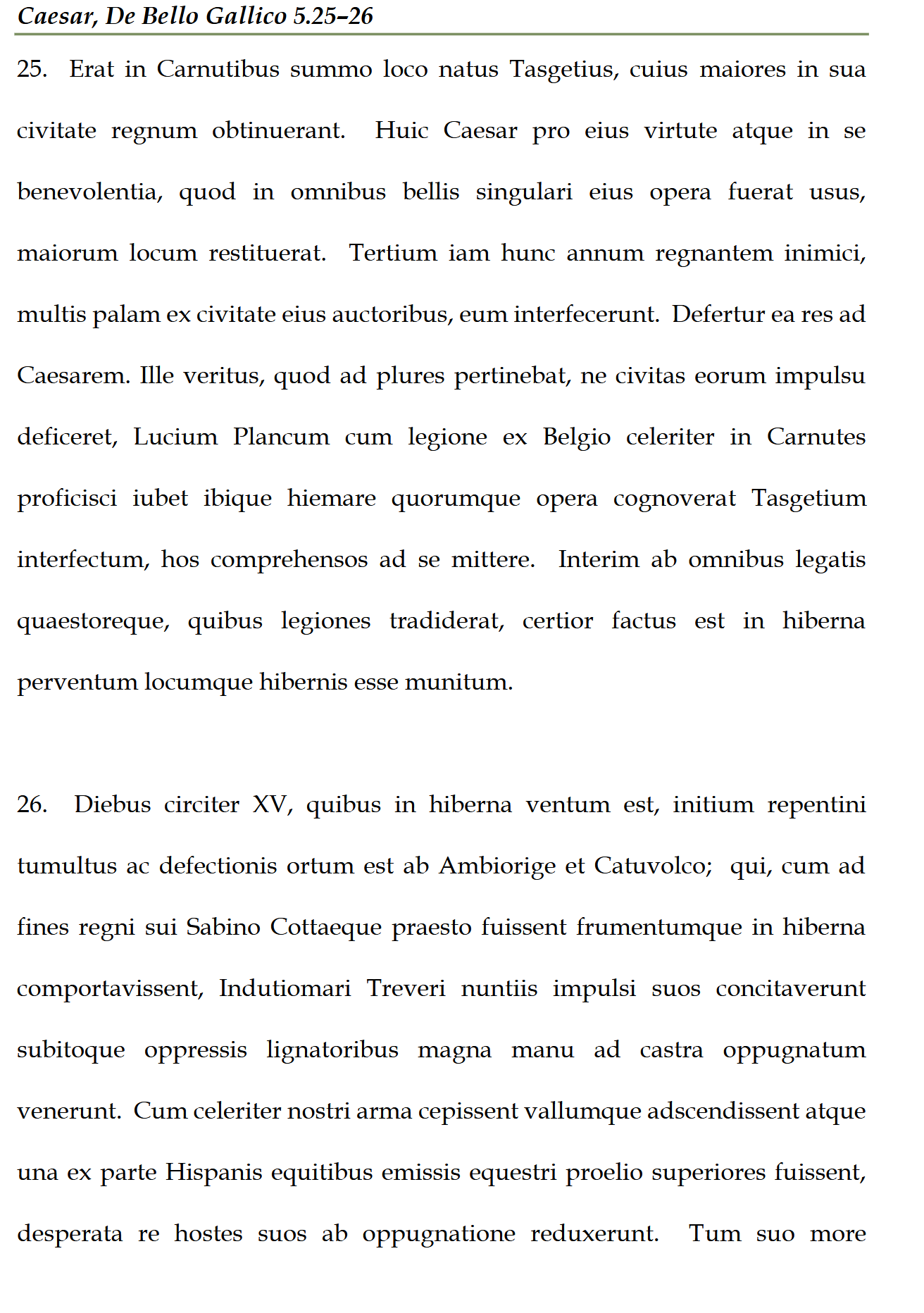 Latin 4/5: Advanced Reading: Legamus Latinam