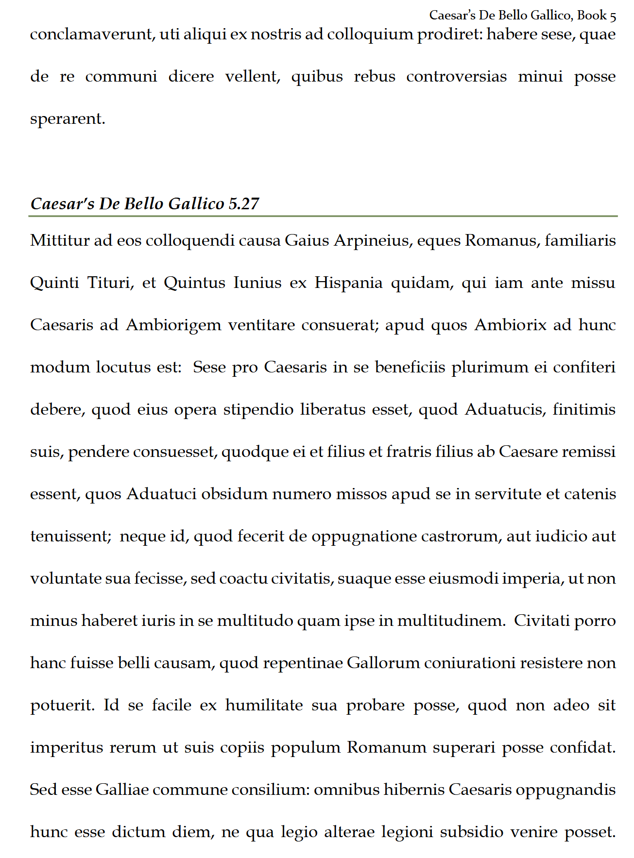Latin 4/5: Advanced Reading: Legamus Latinam