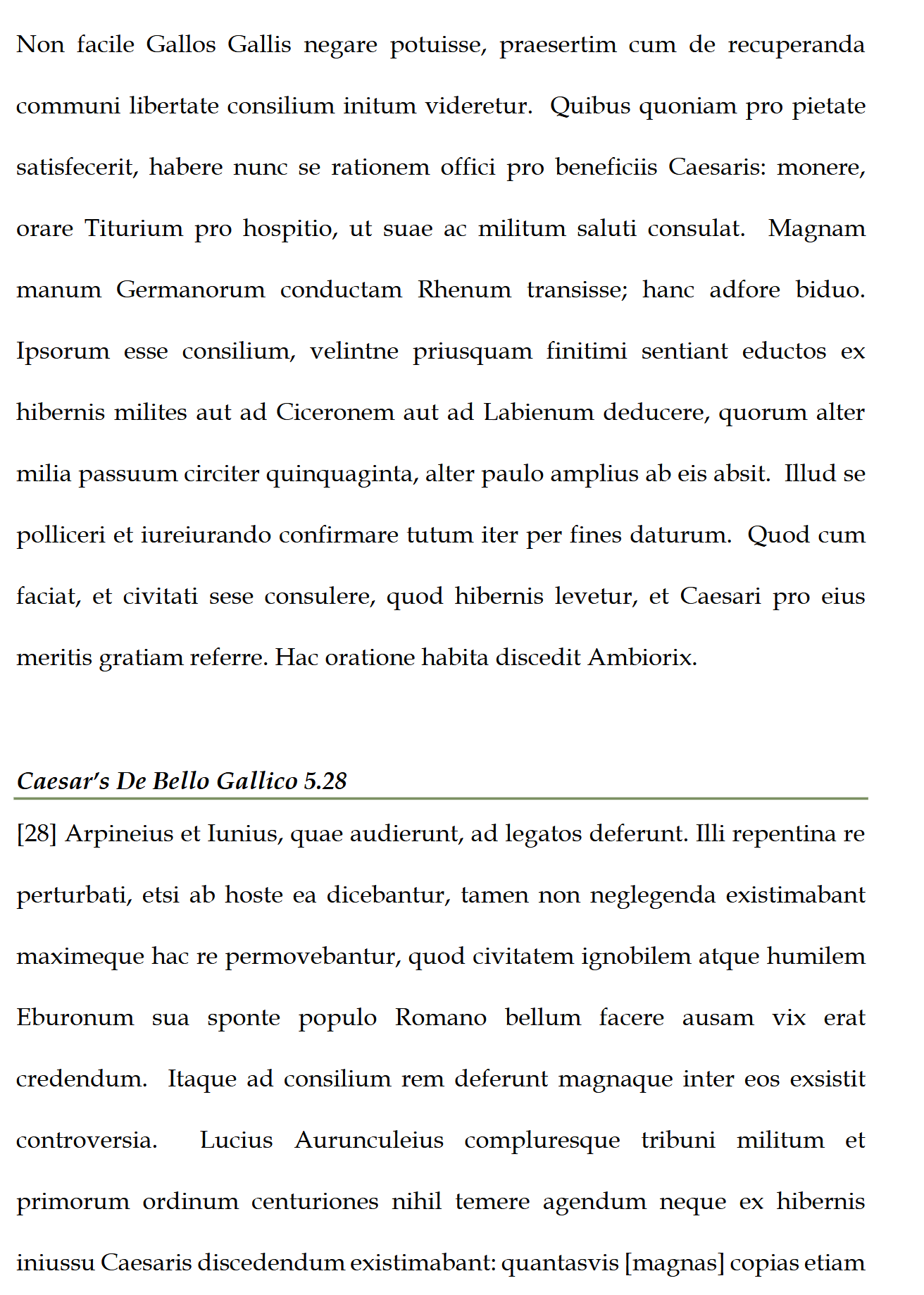 Latin 4/5: Advanced Reading: Legamus Latinam