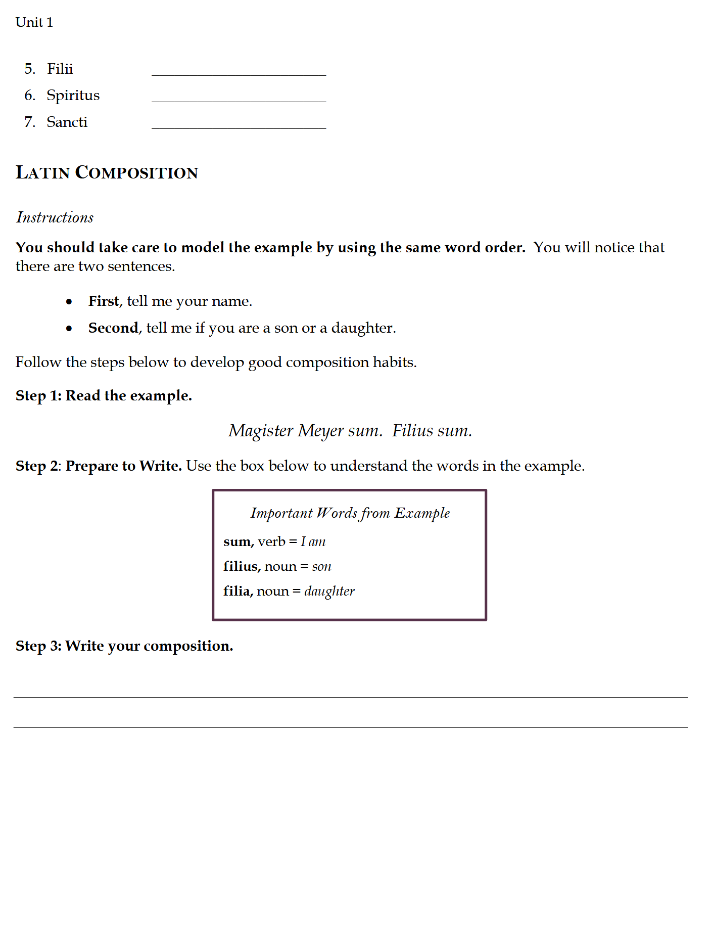 Legamus Latinam Primer: Introduction to Latin Workbook