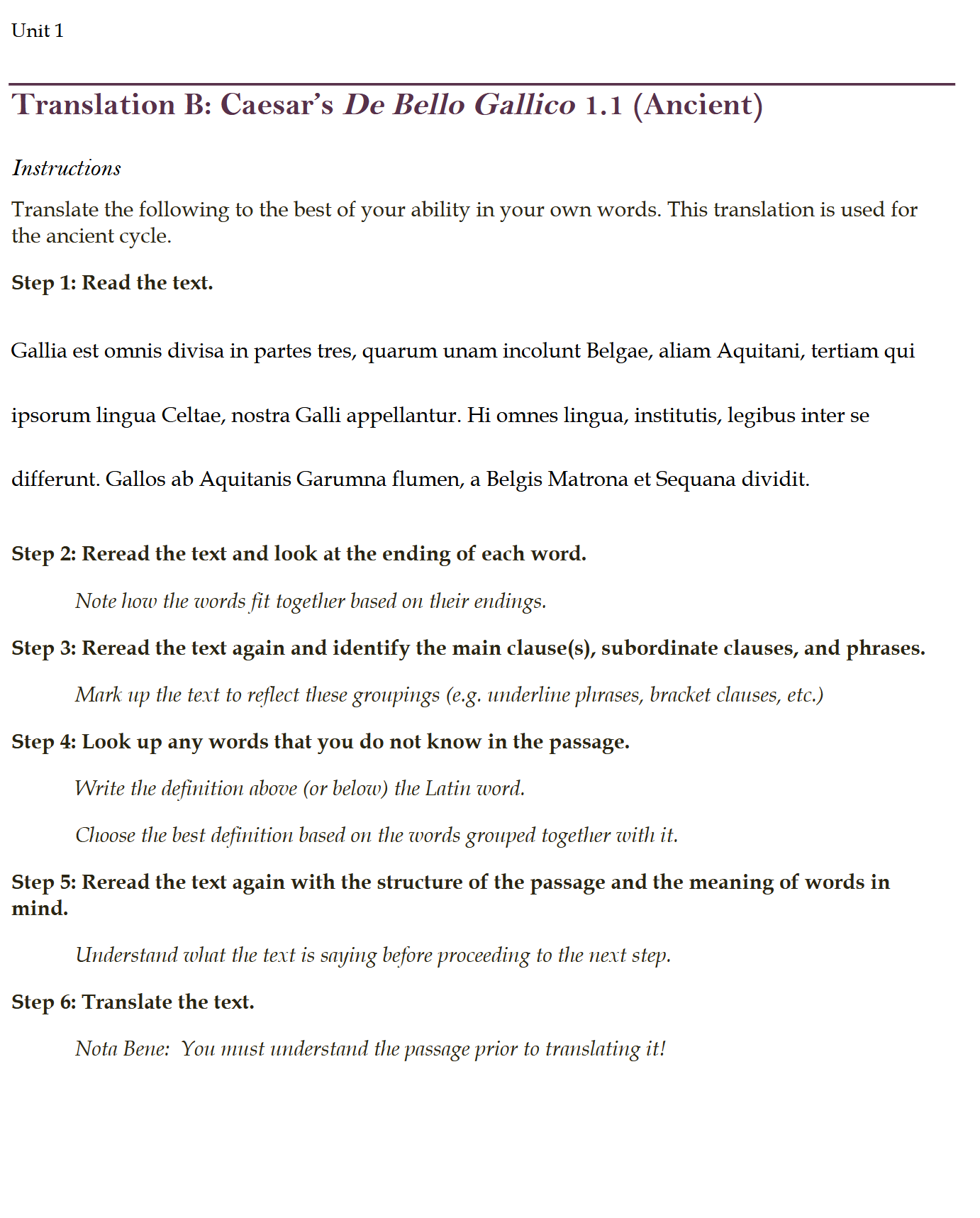 Legamus Latinam III: Latin Three Workbook