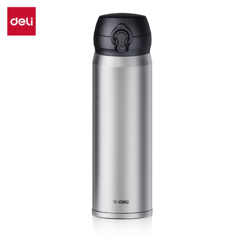 DELI LL619-SL SILVER 500ML THERMAL BOTTLE DELI LL619-SL SILVER 500ML THERMAL BOTTLE