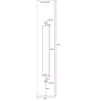 LOCKTON S/Steel SCAR PLATE (RECTANGLE 377 x 70mm)