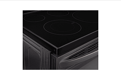 LG Electric Range, 30 inch Exterior Width, Self Clean, Convection, 5 Burners, 6.3 cu. ft. Capacity, Storage Drawer, 1 Ovens, Black Stainless Steel colour