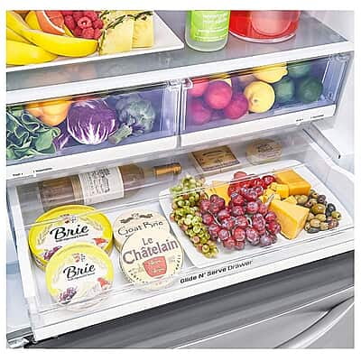 33'' Smudge Resistant French Door Refrigerator with Smart Cooling™ Plus Stainless Steel