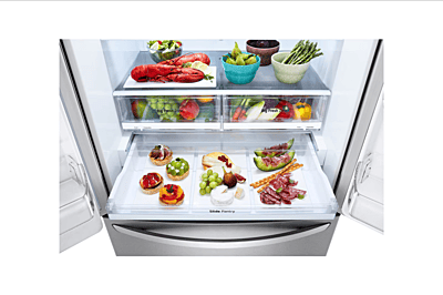 LG 36" Stainless 3 Door Refrigerator w/water, ice 29 cu.ft